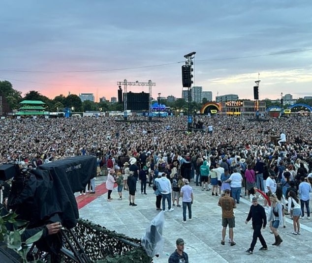 Thousands of people flocked to Hyde Park to hear the 'Last Night' singer perform