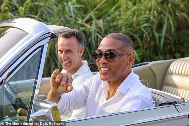 Don Lemon and his friend, realtor Tim Malone, were spotted in a vintage convertible for the anticipated fourth annual Bridgehampton party