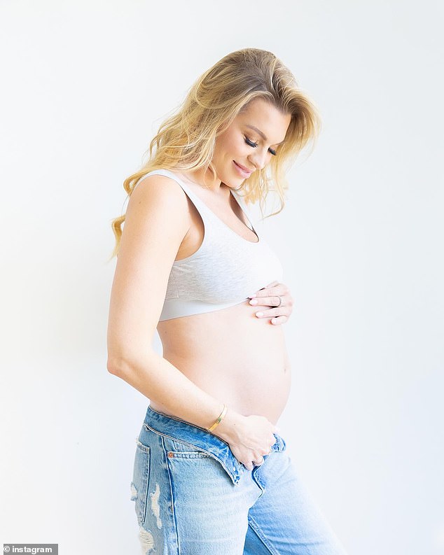 The 37-year-old reality star shocked her 645,000 followers when she took to Instagram on Thursday to show off a growing baby bump, a positive pregnancy test and a mystery boyfriend