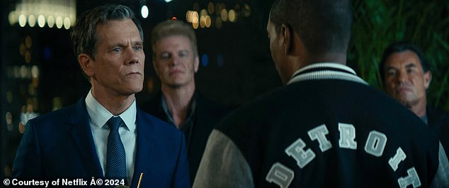 Kevin Bacon plays the main villain, who admittedly doesn't have to do much more than grin wolfishly throughout the film