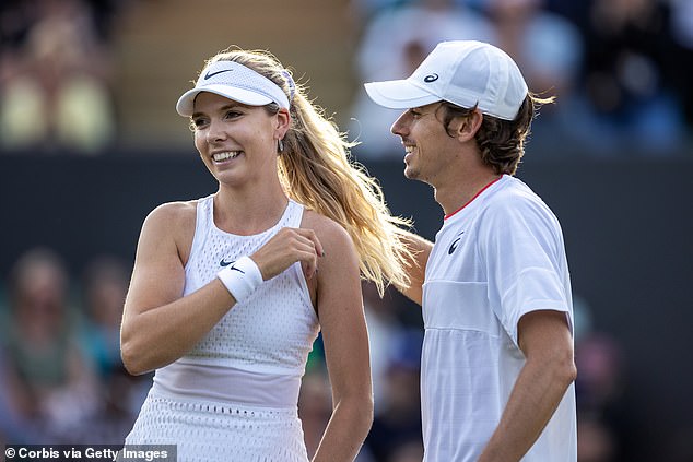 Boulter will now back her love as he faces a seemingly easy path to a potential quarter-final against Novak Djokovic