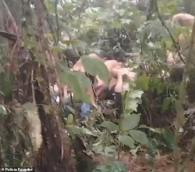 The hostages, 49 miners in total, were found kneeling in a makeshift camp by the Ecuadorian army after the military had engaged in a gun battle with members of Lobos, one of the most powerful criminal structures in the South American country.