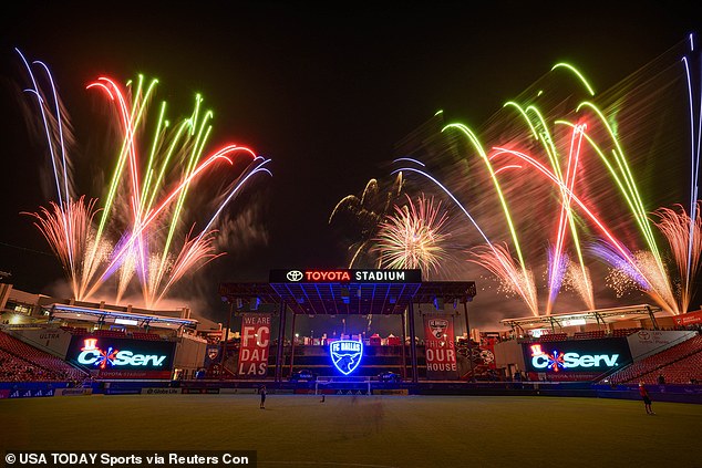 Toyota Stadium in Frisco, Texas after the match between FC Dallas and the Portland Timbers