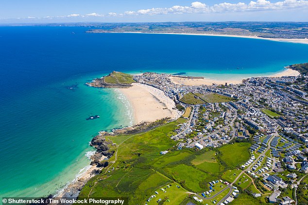 A Reddit user describes St Ives (above) as 'beautiful', with 'pristine beaches'