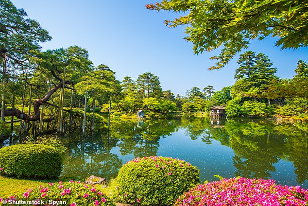 'JusthereforNachos' said: 'I love all of Japan, but if I had to choose, Kanazawa would always win my heart.' Kenrokuen (pictured above) is a 'beautiful garden' in the city