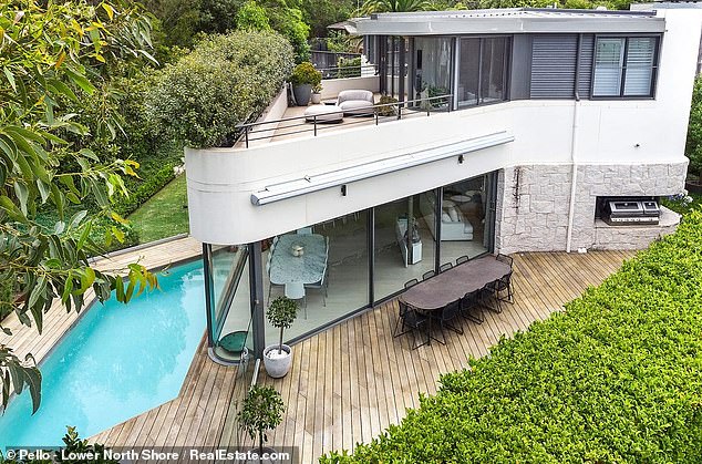 The couple live in the $8.75 million home on Sydney's Lower North Shore