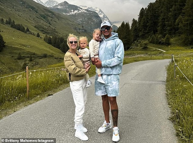 The couple have just returned from a holiday with their children, Sterling and Bronze, in mainland Europe