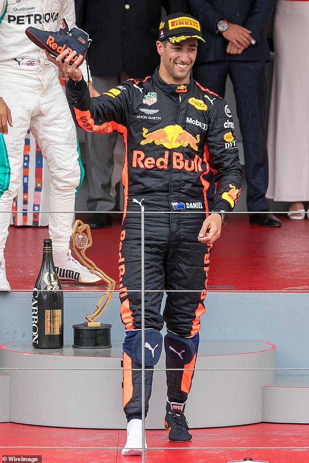 Ricciardo enjoyed his most successful years at Red Bull, seen here celebrating in Monaco