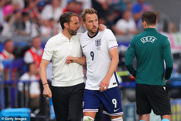 The Three Lions manager said his players had shown 'huge courage' to stay at the European Championship