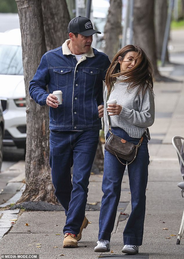 Ada, who plays Leah Patterson on the soap opera, looked stylish in a gray turtleneck and blue straight-leg jeans