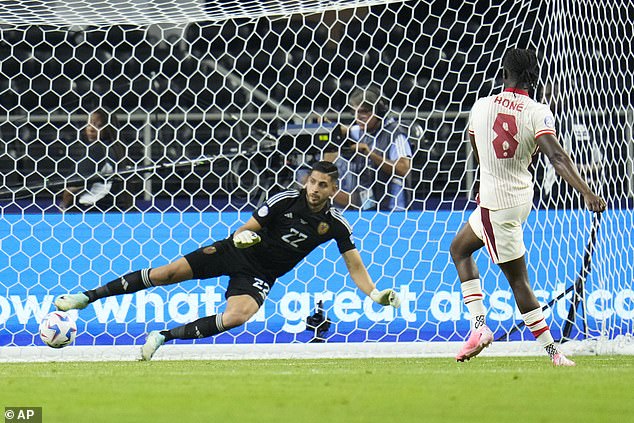 Ismael Kone (8) scored the winning penalty in the sudden-death shootout for Canada