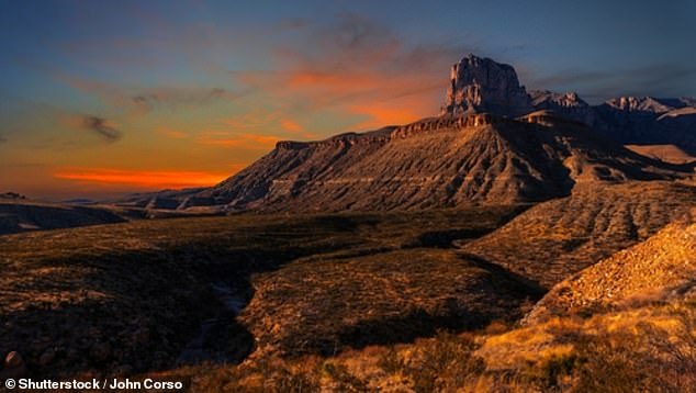 Guadalupe Mountains National Park has 31 hiking trails near mountains and deserts, and the park itself is home to the four highest peaks in Texas