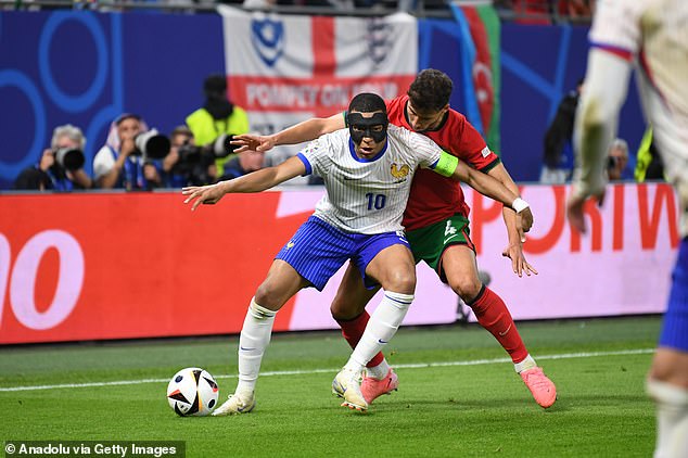 The attacker is struggling at Euro 2024, as France have yet to score a goal from open play at the tournament.