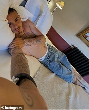 Romeo is also a fan of posing with his underwear in the spotlight, if this recent Instagram photo, pictured, is anything to go by