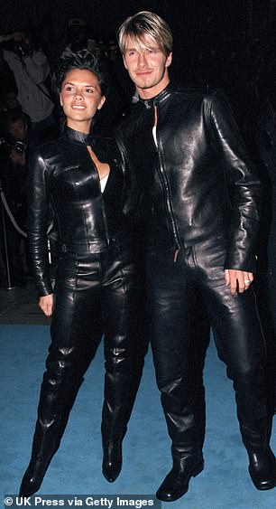 David and Victoria wore matching Versace leather in 1999 when David was just 24 years old