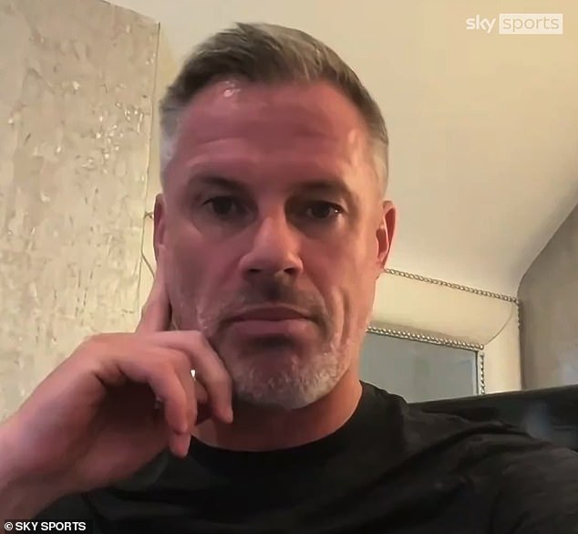 Jamie Carragher (pictured) believes Southgate should have chosen Alexander-Arnold instead