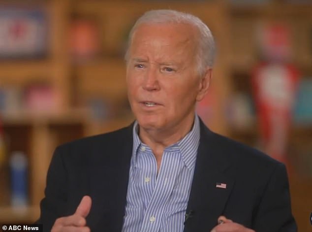 Biden's cognitive function has been under scrutiny since his car crash as a presidential candidate against Donald Trump last month and a fraught ABC interview on Friday