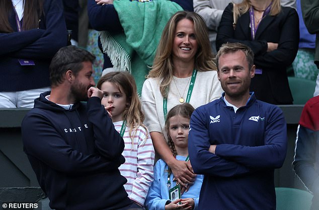 Murray's wife Kim and two of their children, eight-year-old Sophia and six-year-old Edie, were in the audience on Centre Court for his speech