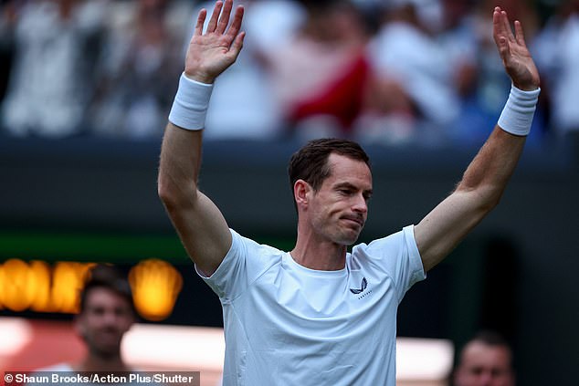 Andy Murray's career was celebrated on Centre Court on Thursday after he lost in the first round of the men's doubles to his brother Jamie.