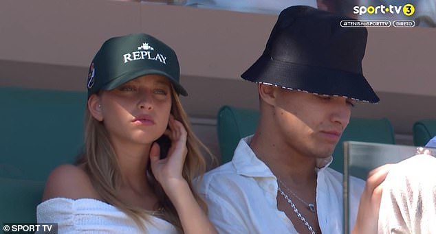 Norris has largely remained mum about his relationship status, but was spotted with Margarida Corceiro (left) at the Monte Carlo Masters final in April