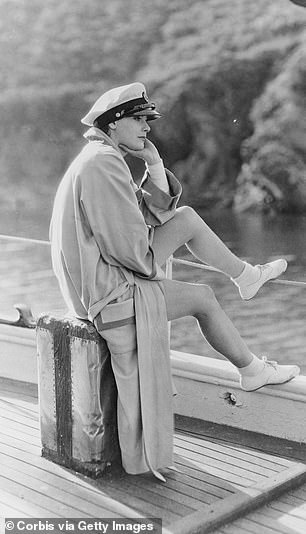 Famously introverted Greta 'I Want to Be Alone' Garbo is known for lounging quietly by the shady pool