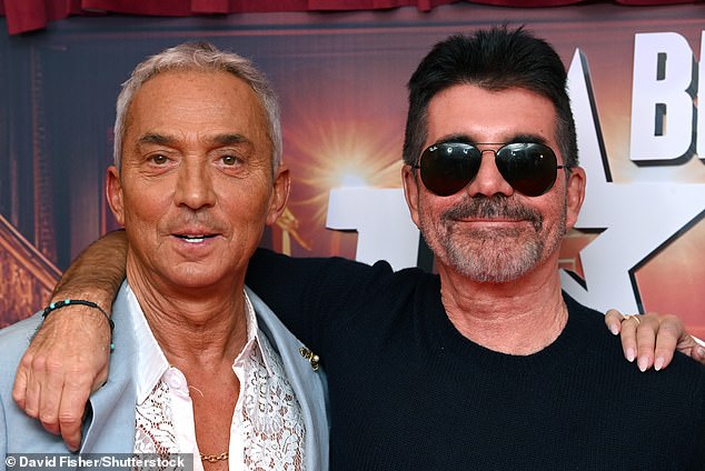 This comes after reports that Simon Cowell (R) could be forced to pull Bruno from the show after two seasons on ITV, despite wanting his pal to stay.