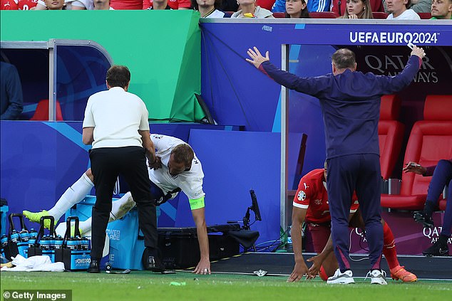 The England captain clashed with manager Gareth Southgate during extra time on Saturday