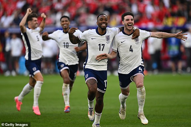 The Three Lions secured a place in the semi-finals of Euro 2024 after victory on Saturday