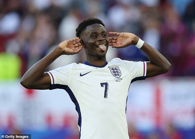 Bukayo Saka was one of the England stars who went to the penalty shootout