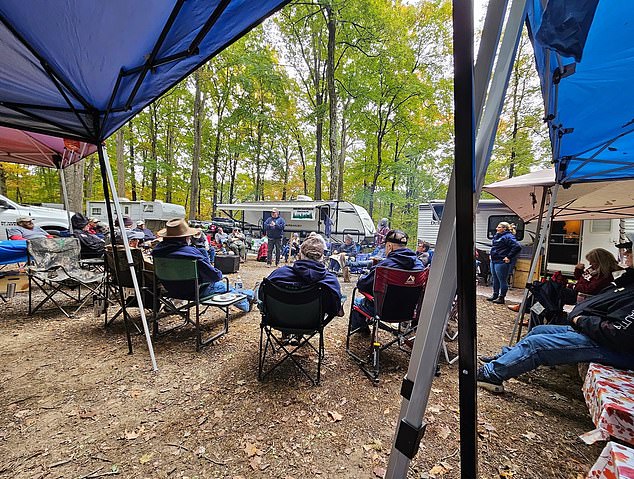 The Indiana Bigfoot Research Organization kicked off their fall camp on October 12, 2023, with about 40 “squatchers” camping out all weekend to connect with other believers and try their luck at catching a glimpse of the creature.