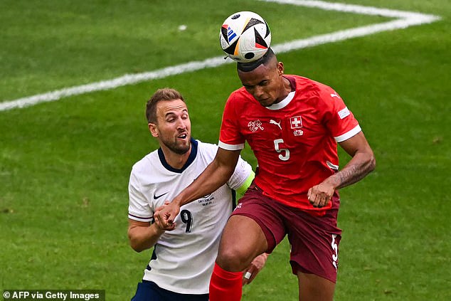 Similarly, Kane struggled to deal with crosses from the England full-backs.