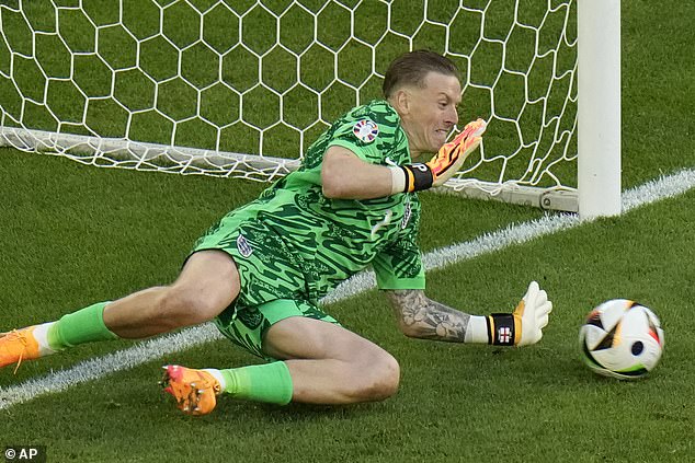 Jordan Pickford was rated 71/0 after making a crucial save in the penalty shootout