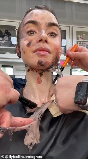 1720313198 147 Lily Collins shares the gory makeup transformation that turned her