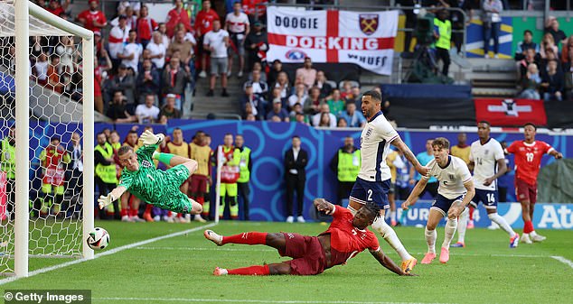 Southgate responded with changes after Breel Embolo put Switzerland ahead on Saturday