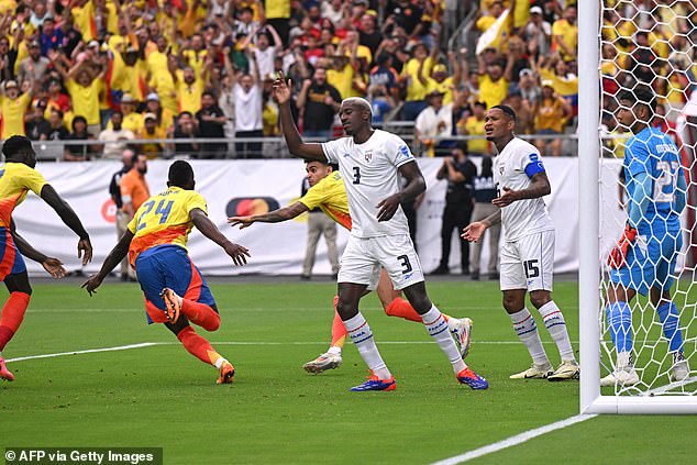 Colombian striker Jhon Cordoba opened the scoring early in the match with a close-range header