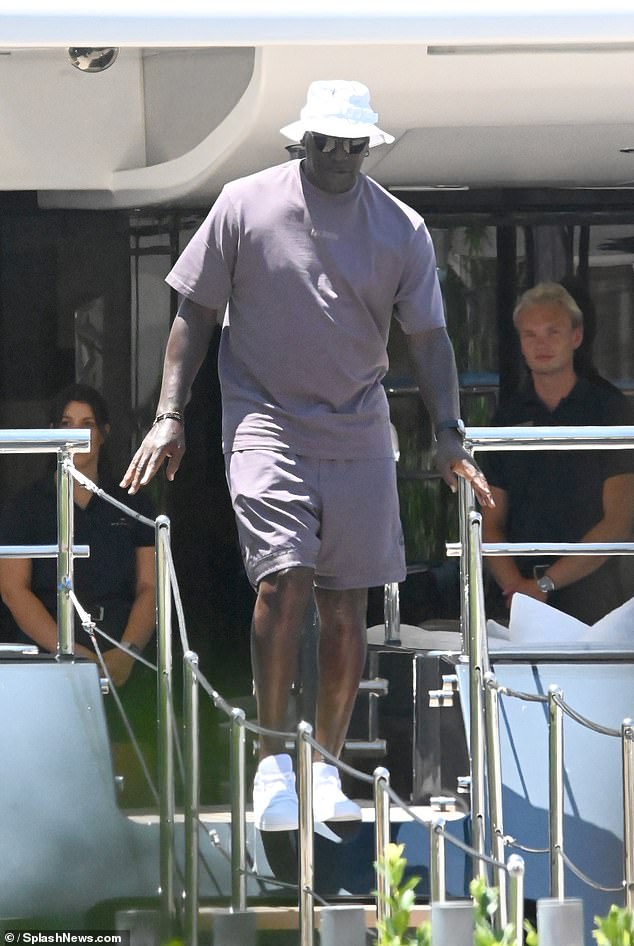 Michael Jordan Smokes A Cigar As He Heads Out For Dinner In Barcelona ...