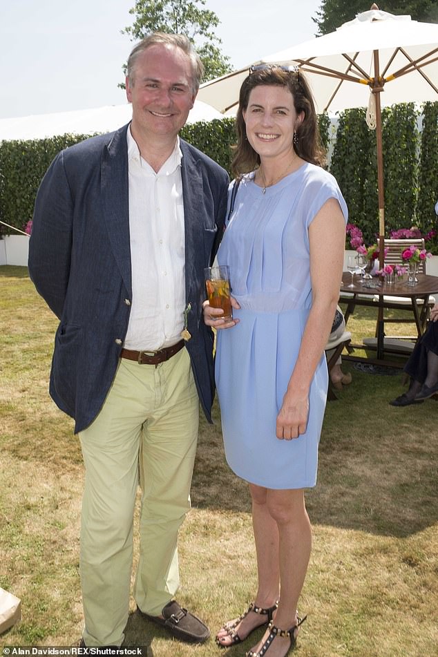 Lady Laura and William Cash at an event at Goodwood House last year. At his daughter's birthday party, it never occurred to him that there would be party bags, gifts, invitations, entertainment, cards and sprinkles for the ice cream to be arranged