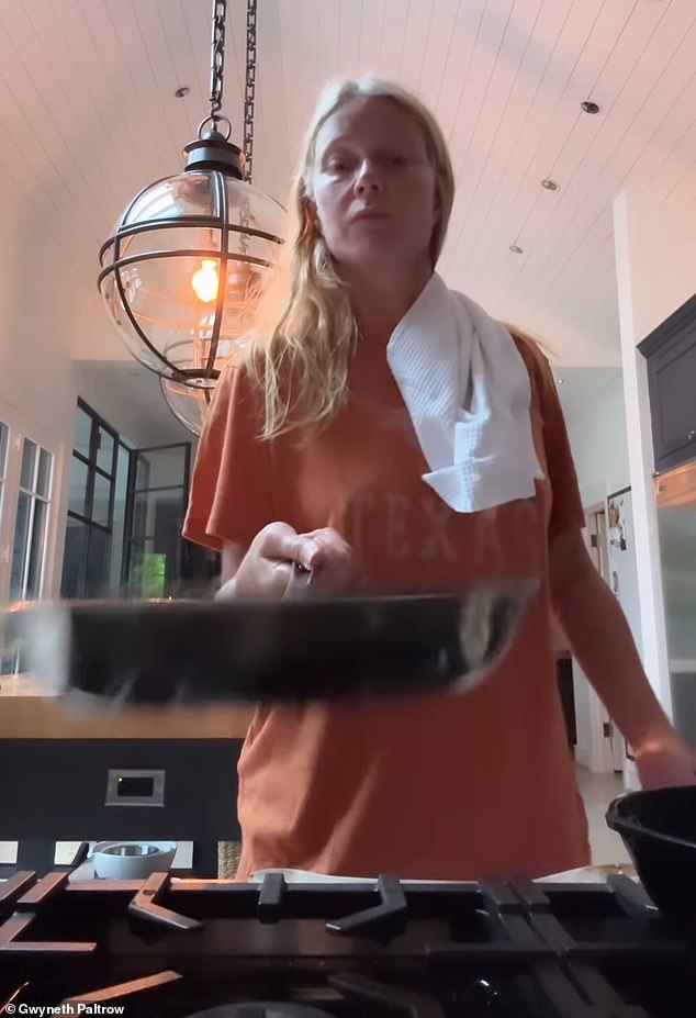 The Oscar winner took to Instagram to share an adorable clip of herself preparing a delicious breakfast while looking absolutely stunning in a simple T-shirt