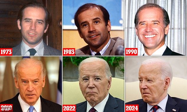 The doctors DailyMail.com spoke to said Biden was aging normally until 2021/2022, when the decline became more pronounced.