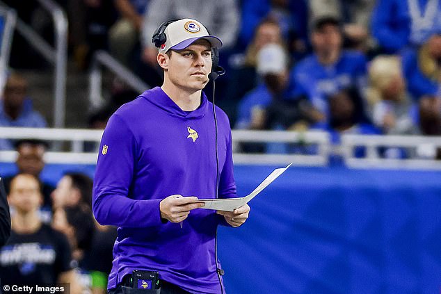 Vikings head coach Kevin O'Connell admitted he was 