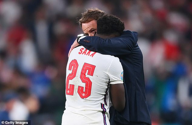 Sancho's message was in reference to the Euro 2020 final, which saw England lose to Italy on penalties after Saka, Sancho and Marcus Rashford all missed their spot kicks in the shoot-out.