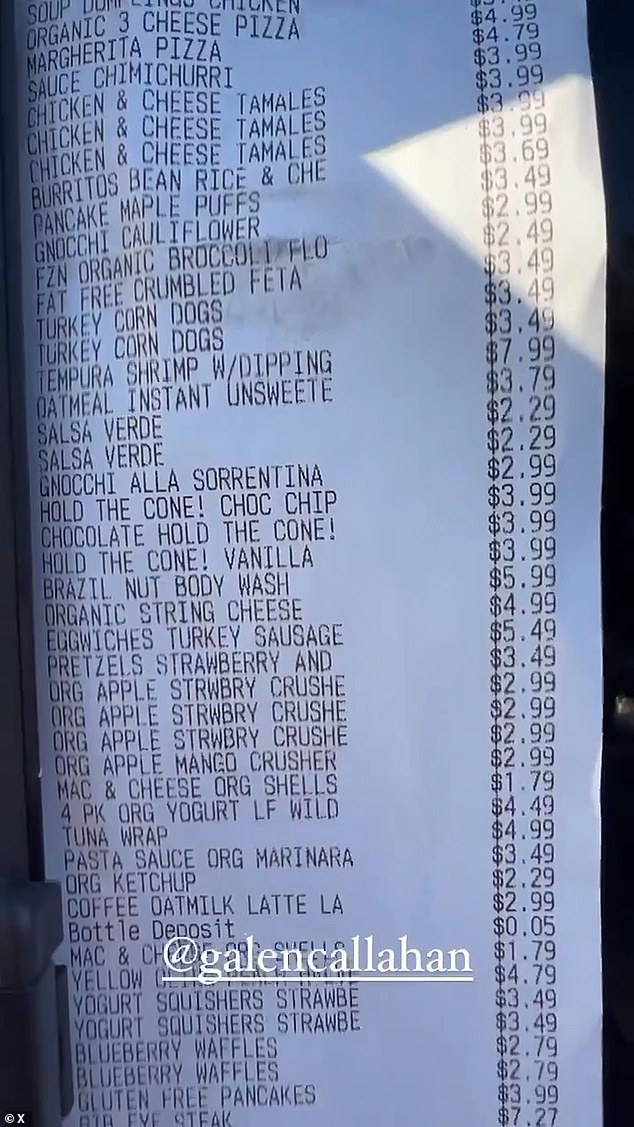 A video capturing a mile-long Trader Joe's receipt has been viewed more than 17 million times online