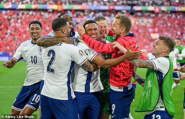 A substitute Kane rushed onto the pitch to embrace Alexander-Arnold after his penalty and later praised the 'proven penalty takers' in the England squad for their performance when needed