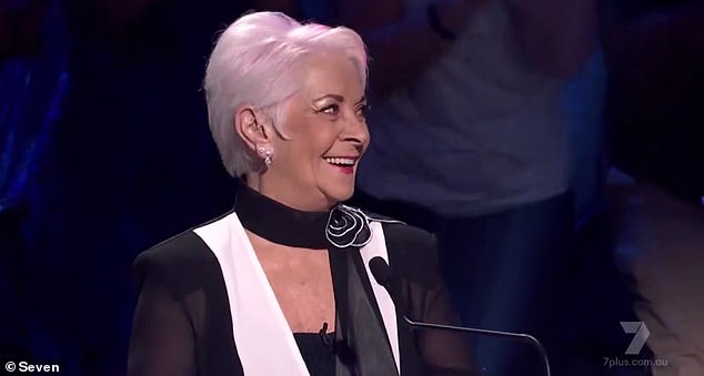 Richey was introduced with much fanfare by co-host Sonia Kruger, who enthusiastically announced: 'Her Majesty has returned to her rightful throne!'