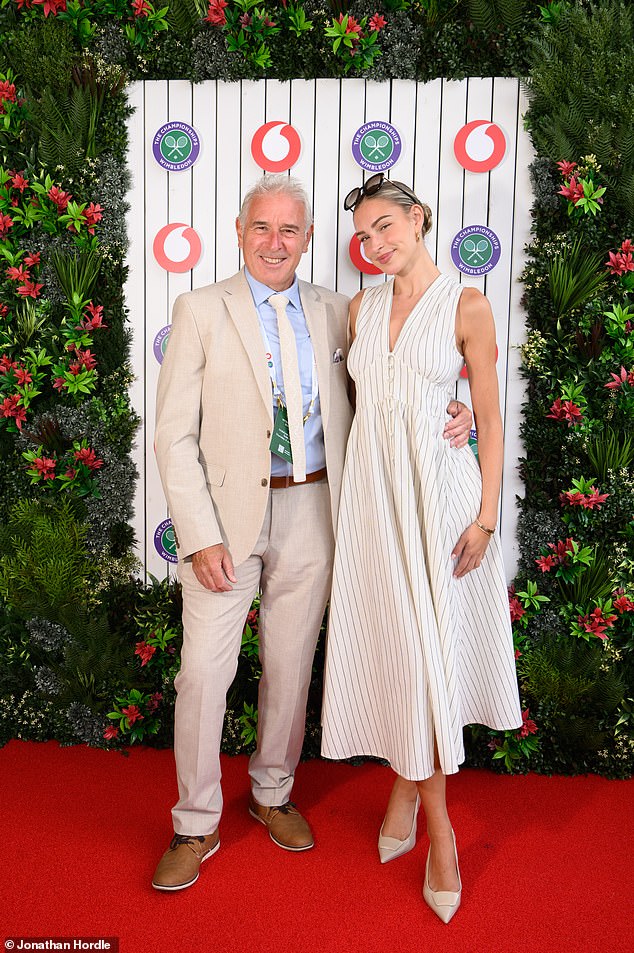 On Thursday, Zara made her first public appearance since reports of the couple's crisis talks, when she chose her father Alan as her Wimbledon plus-one