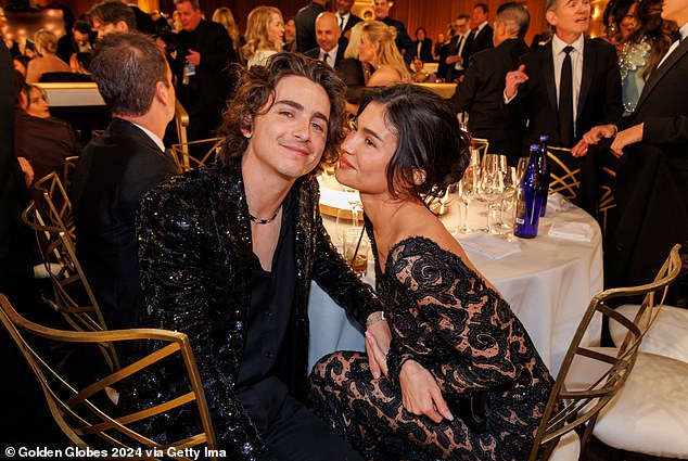 Beauty mogul Kylie, 26, refuses to play the publicity game when it comes to her relationship with the Wonka star, 28 (pictured at the Golden Globes in January)