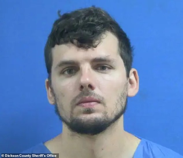 Her husband, 28-year-old Zachary Mowel (pictured), has been charged with attempted murder, domestic battery and attempted arson for the attack