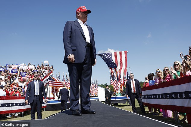 Donald Trump speaks at a rally in Chesapeake, Virginia, on June 28. Republicans hold their convention from July 15 to 18, where the former president will officially become the party's presidential nominee.