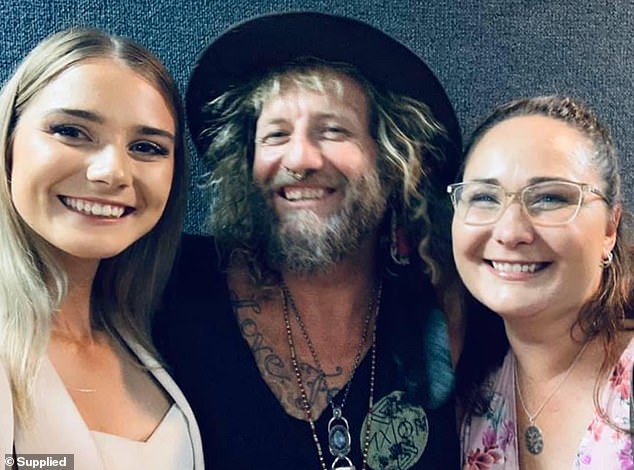 Pictured are Olivia, Denim Cooke and her mother Jill Rapmund