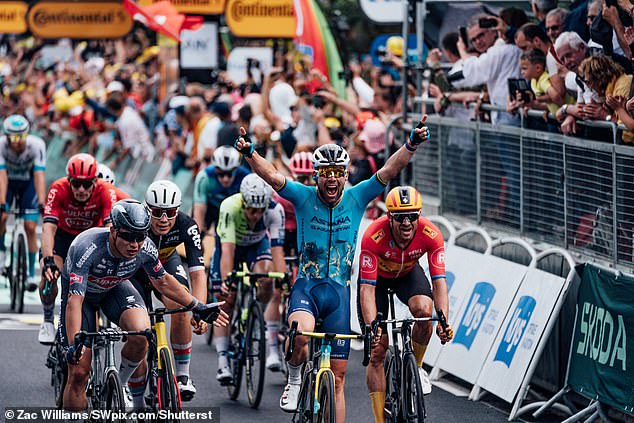 Mark Cavendish made history on Wednesday by taking his 35th stage win at the Tour de France, while Piccolo can only watch from the sidelines without a team